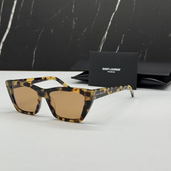 NEW SL276 MICA 037 SAINT LAURENT SUNGLASSES HAVANA EYEWEAR SAINT LAURENT SL 276 - Picture 2 of 13